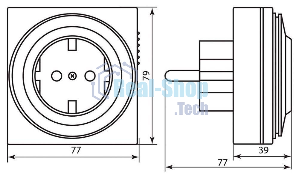 Розетка с таймером Feron (суточная) 3500W/16A 230V, 61923(TM32)