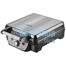 Вафельница Centek CT-1453 1100Вт Вафли- венские х4, 240х240мм, антипригарное покрытие, нерж сталь