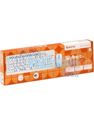 Комплект клавиатура+мышь Defender Skyline 895 беспроводной, USB, 2000 DPI, белый