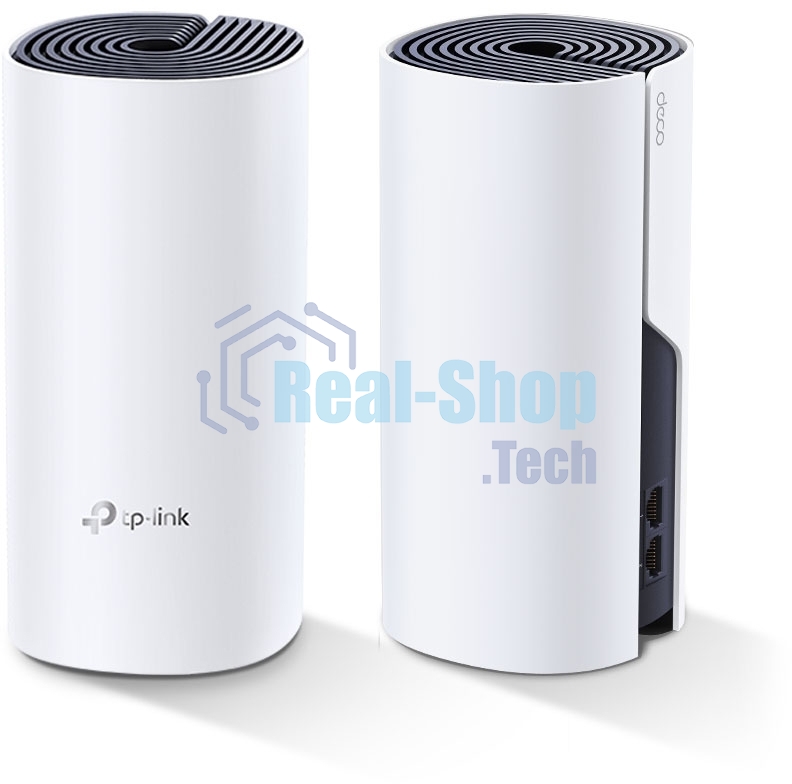 Бесшовный Mesh роутер TP-Link DECO P9 (2-PACK) AC1200 10/100/1000BASE-TX белый (упак.:2шт)