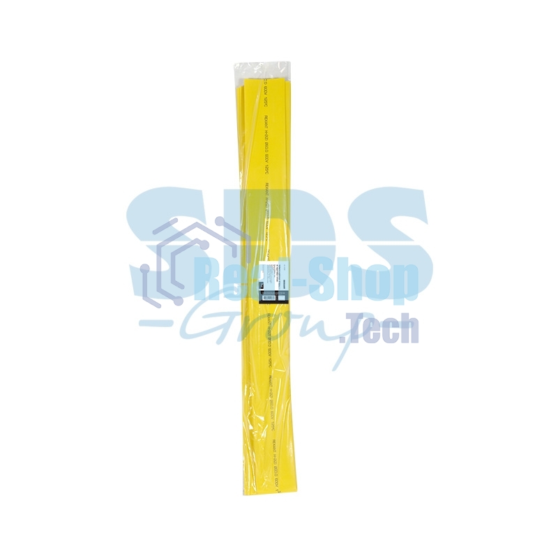 Термоусадочная трубка Rexant 60,0/30,0 мм, желтая, упаковка 10 шт. по 1 м