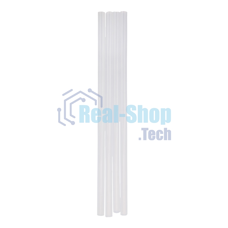 Стержни клеевые Rexant Ø 7 мм, 200 мм, прозрачные, 1 кг (0.5 кг + 0.5 кг) (пакет)