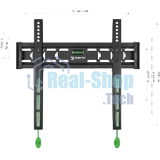 Кронштейн ONKRON FM5/32-55'' макс 400x400 наклон 0º от стены: 29мм макс вес 56,8кг