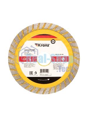 Диск алмазный отрезной Kranz Turbo волна 115x22.2 мм