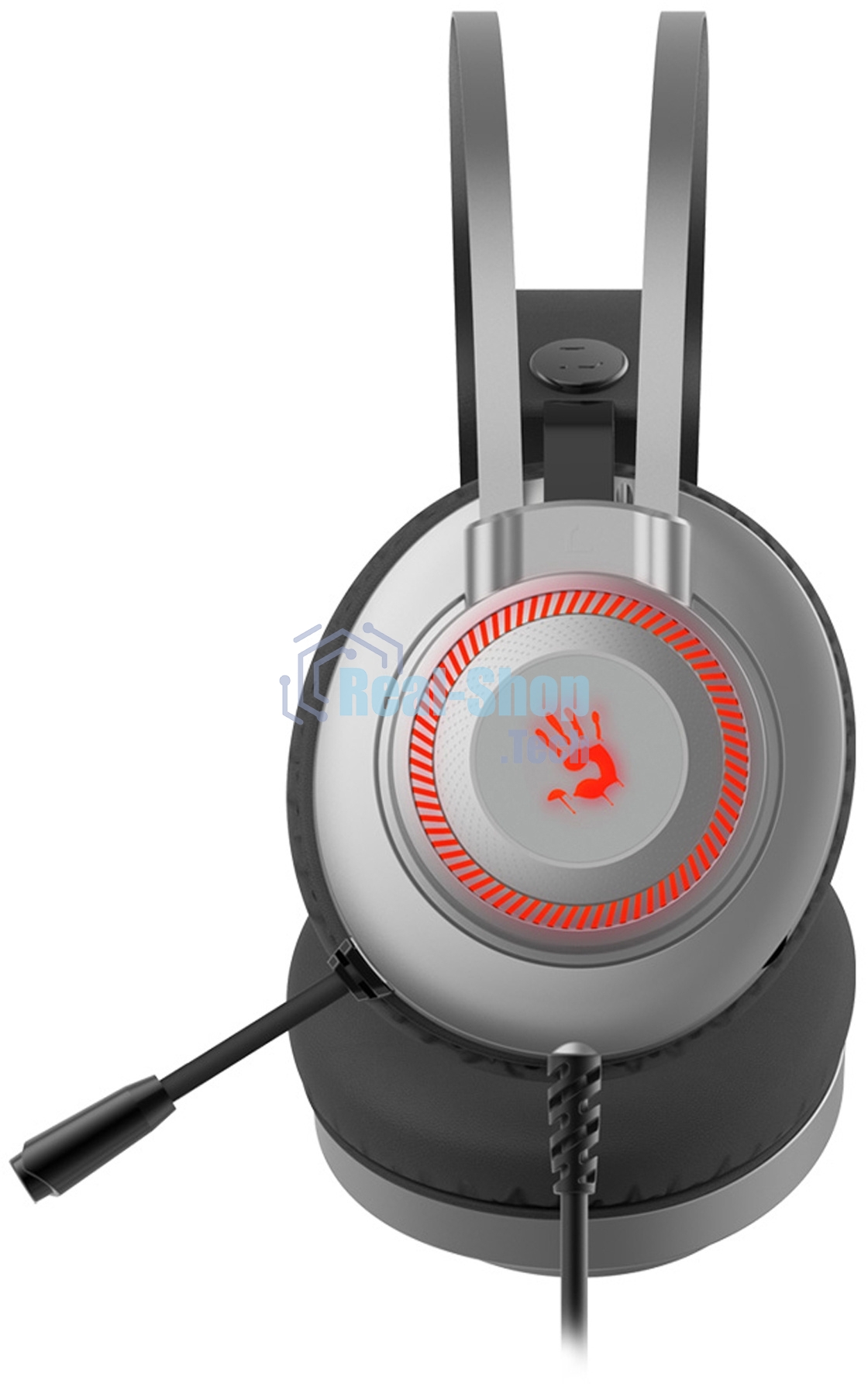 Гарнитура проводная с микрофоном A4Tech Bloody J200S серый 2м мониторные USB оголовье (J200S)