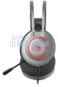 Гарнитура проводная с микрофоном A4Tech Bloody J200S серый 2м мониторные USB оголовье (J200S)