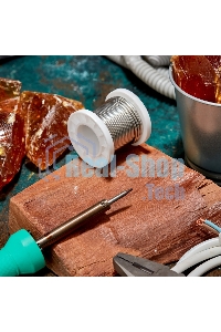 Припой ПОМ-3, 100г, Ø2мм, (олово 97%, медь 3%), бессвинцовый, ГОСТ 21931-76, катушка Rexant