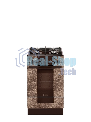 Плита газовая Gefest 5500-02 0114 коричневый, конфорок 4 шт, духовка 52 л, 50 см x 85 см x 58.5 см