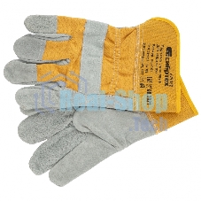 Перчатки Сибртех спилковые комбинированные, усиленные, размер XL