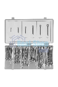 Набор шплинтов Сибртех, S головки х L: 3,2x50, 4x64, 4,8x76, 6,4x50, 6,4x76, 8x64 мм, 144 предметов