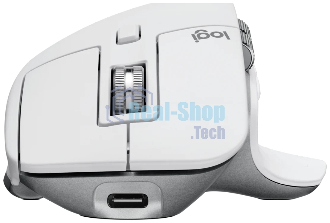 Мышь беспроводная Logitech MX Master 3s светло-серый, 8000 dpi, радиоканал, Bluetooth, USB, кнопки - 7