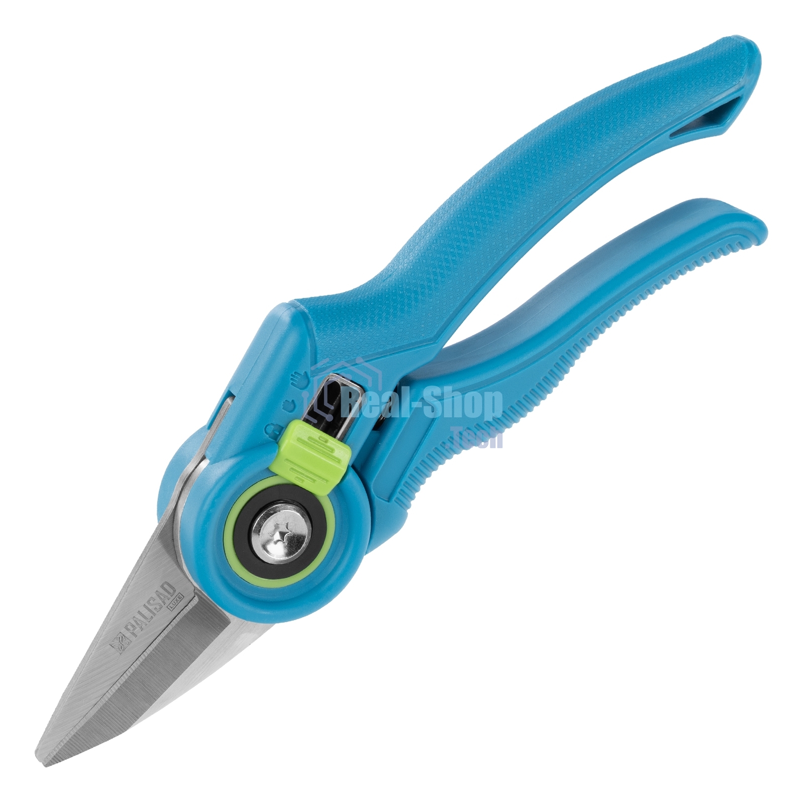 Секатор цветочный Palisad LUXE 215 мм, регулировка захвата, пластиковые рукоятки