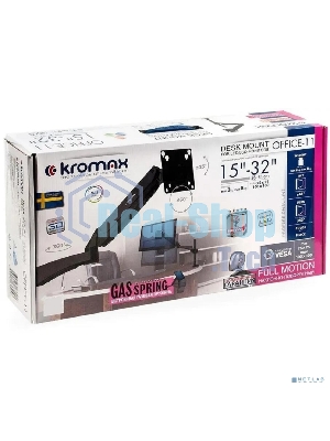 Кронштейн для мониторов ЖК Kromax OFFICE-11 черный 15
