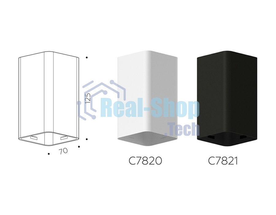 Корпус светильника C7820 SWH белый песок 70*70*H125mm MR16 GU5.3