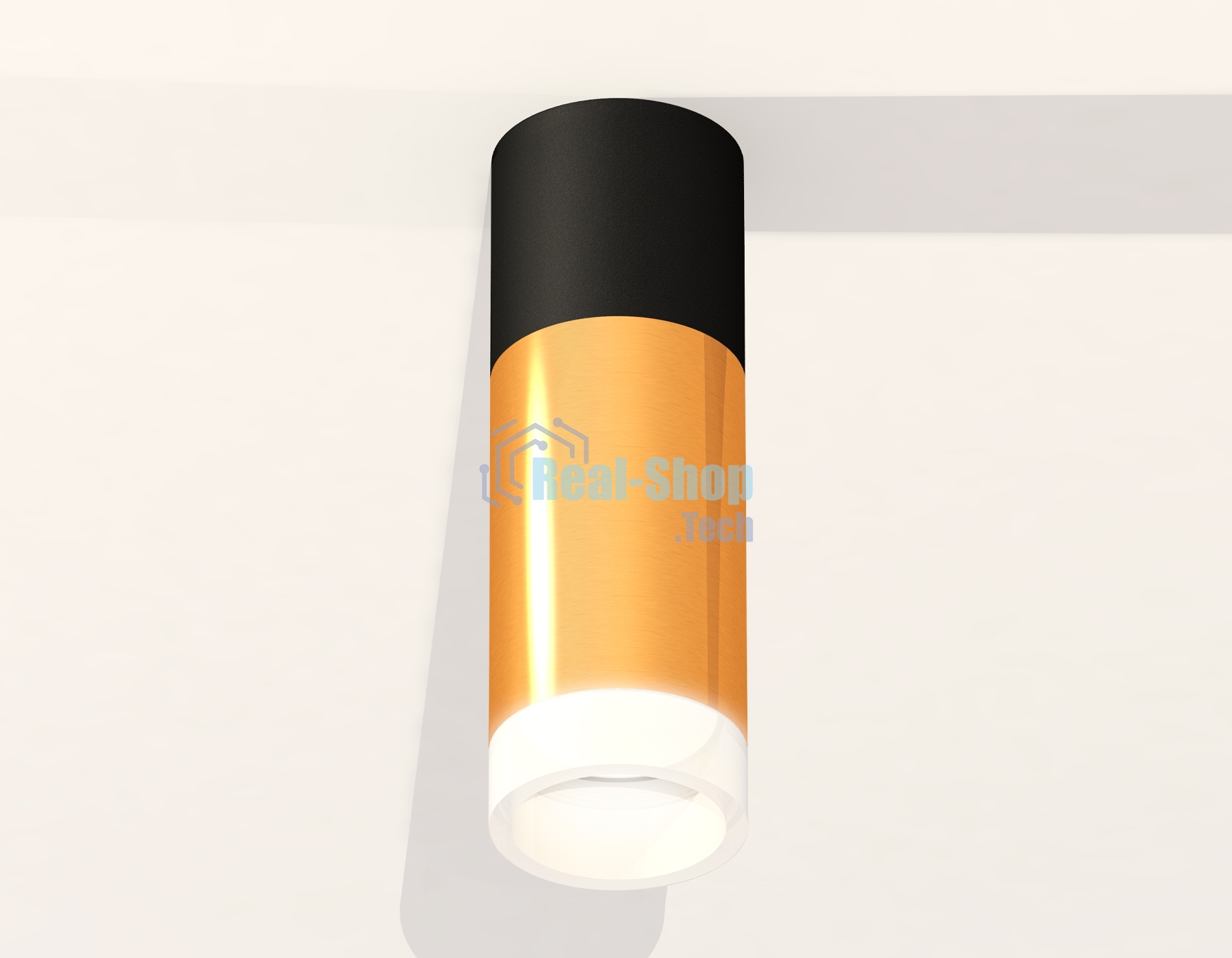 Светильник Ambrella Light XS6327042 PYG/SBK/FR золото желтое полированное/черный песок/белый матовый MR16 GU5.3