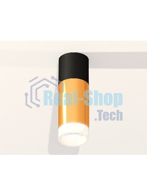 Светильник Ambrella Light XS6327042 PYG/SBK/FR золото желтое полированное/черный песок/белый матовый MR16 GU5.3