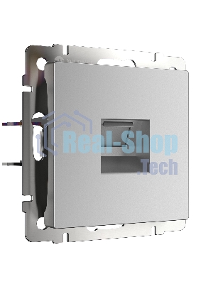 Телефонная розетка RJ-11 (серебряный)