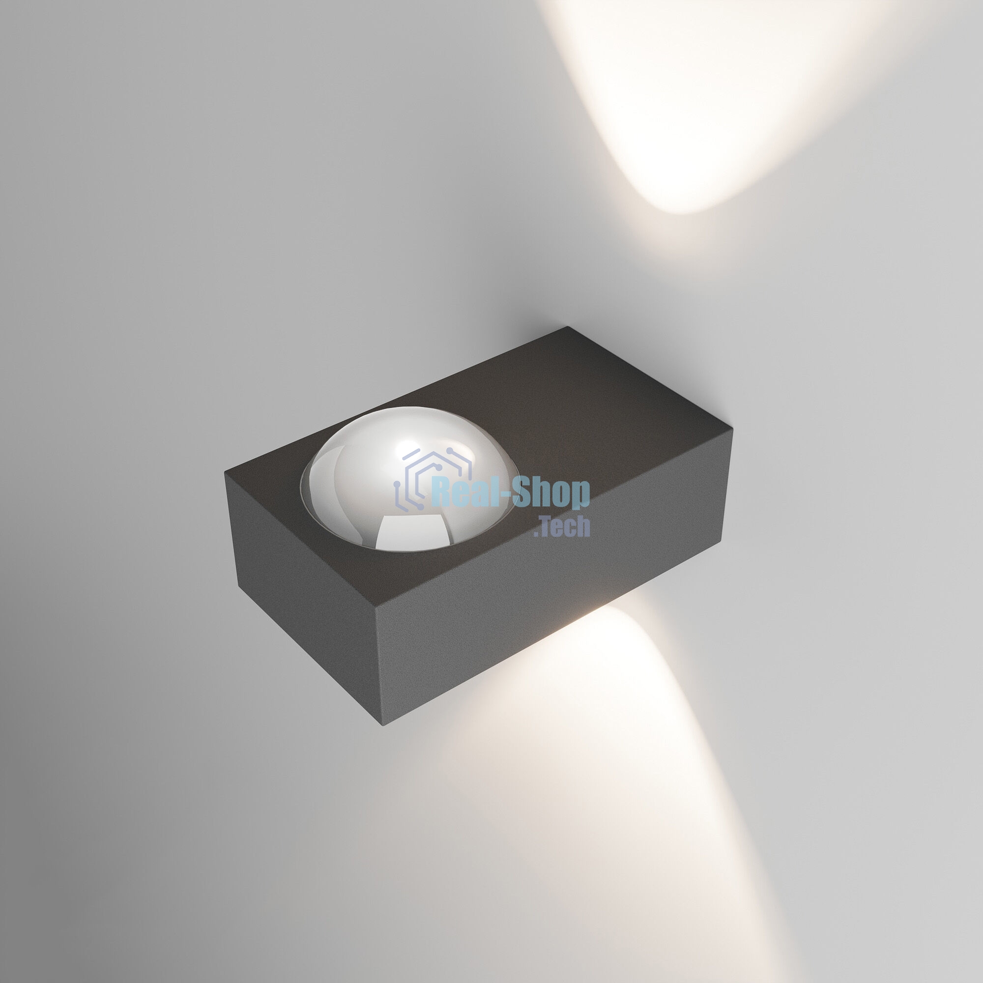 35191/W / Светильник садово-парковый со светодиодами Lenses серый