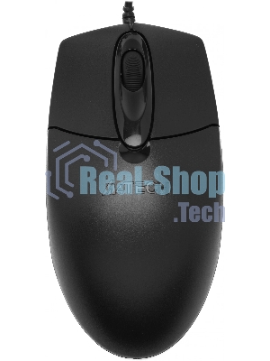 Мышь проводная A4Tech OP-720S черный, 1200 dpi, USB Type-A, кнопки - 3