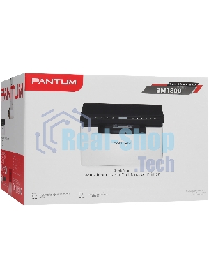 МФУ лазерное Pantum BM1800 ЧБ, А4, C/P/S, 18 стр/мин, 600x600 dpi, 256Мб RAM, лоток 150 стр, USB, черный корпус