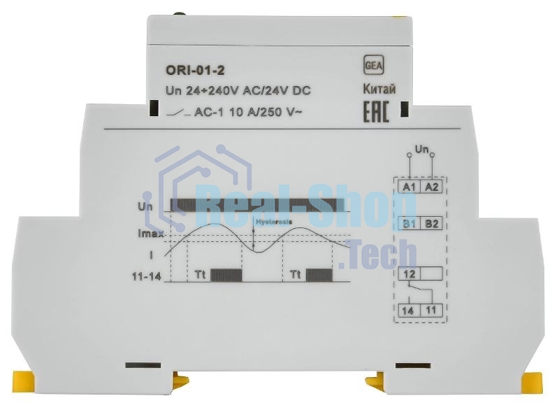 Реле тока ORI. 0,2-2 А. 24-240 В AC/24 В DC