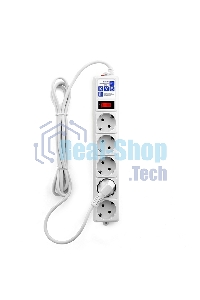 Сетевой фильтр Powercube SPG-B-10-WHITE 3 м (5 розеток) белый (коробка)