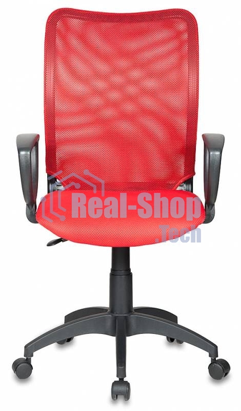 Кресло компьютерное Бюрократ Ch-599/R/TW-97N спинка сетка красный TW-35N, сиденье красный TW-97N