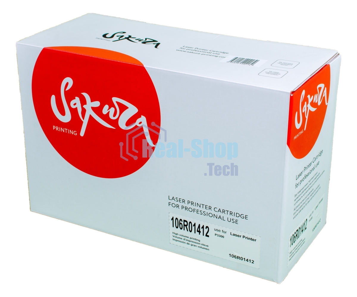 Картридж лазерный Sakura 106R01412 для Xerox P3300, черный, 8000 к.