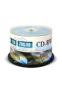 Диск CD-RW Mirex 700 Mb, 12х, Cake Box (50), (50/300)