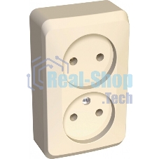 Розетка 2-ая б/з без шторок PA16-005K Schneider Electric ЭТЮД О/У Кремовый