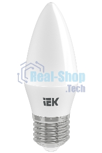 Лампа светодиодная LED 9Вт 230В 3000К E27 свеча LLE-C35-9-230-30-E27 IEK