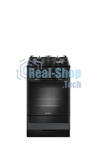 Плита газовая Gefest ПГ 5500-02 0115 черный, конфорок 4 шт, духовка 52 л, 50 см x 85 см x 58.5 см