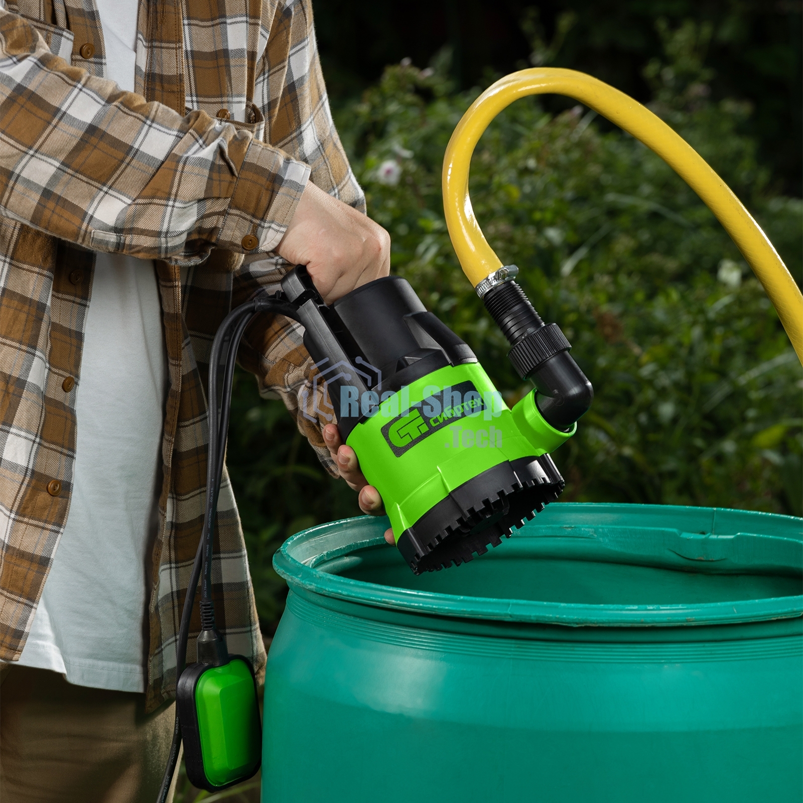 Дренажный насос Сибртех для чистой воды СДН300-5 300 Вт напор 65м 6500 л/ч