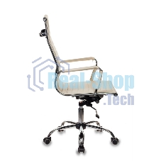 Кресло руководителя Бюрократ CH-883/IVORY слоновая кость, искусственная кожа, крестовина хром (упаковка из 2х шт)