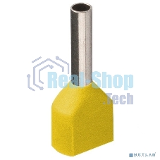 Наконечник-гильза изол. НГИ2 1.0-10 жел. (уп.100шт) ИЭК UTE10-D2-3-100