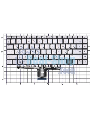 Клавиатура для ноутбука HP Envy 14-EB серебро