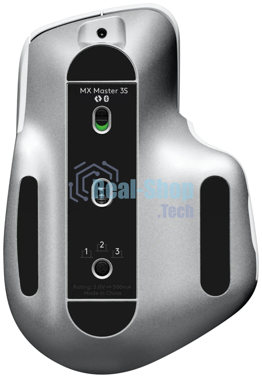 Мышь беспроводная Logitech MX Master 3s светло-серый, 8000 dpi, радиоканал, Bluetooth, USB, кнопки - 7