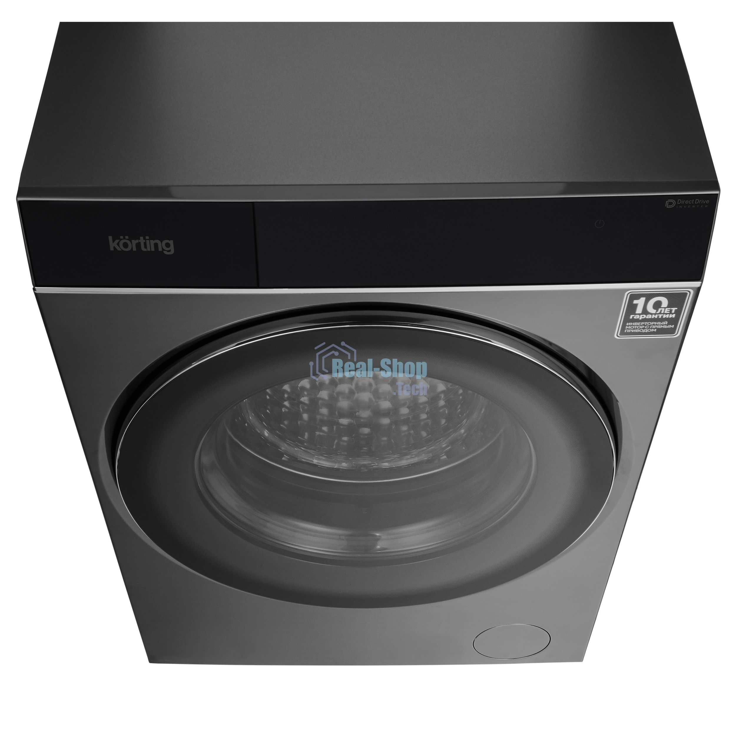 Стиральная машина Korting KWM 60DS1499 An антрацит, загрузка фронтальная 10 кг, 1400 об/мин, класс A+++