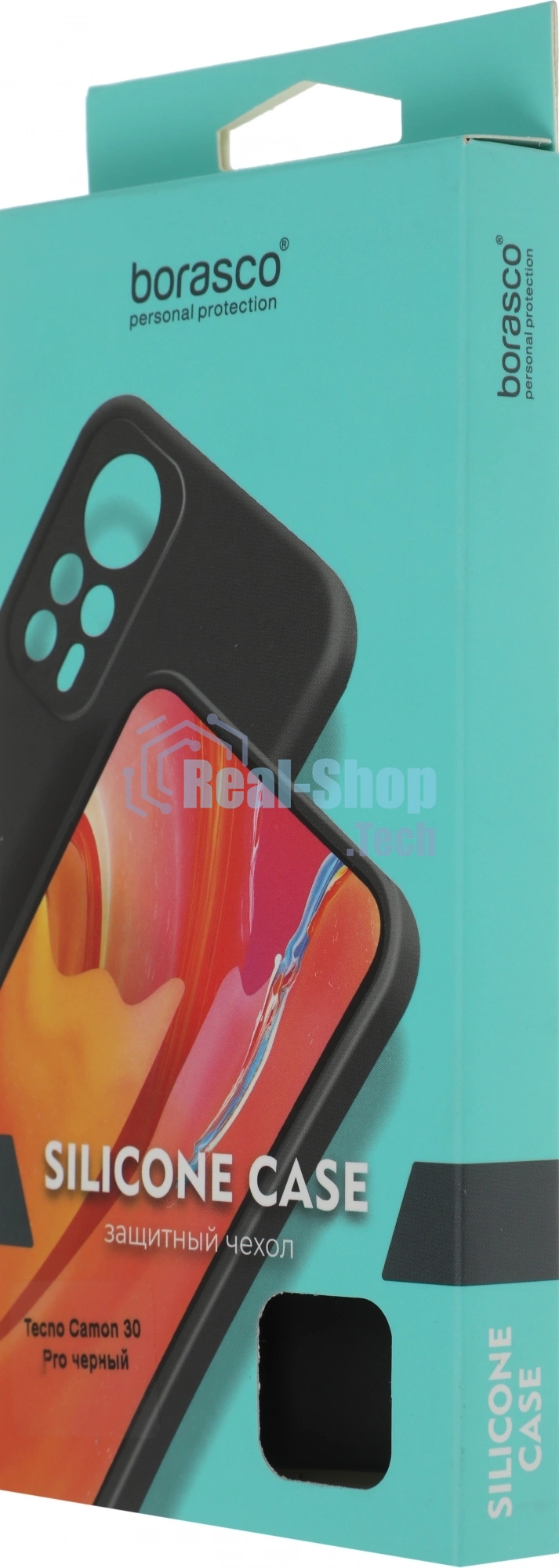 Чехол (клип-кейс) BoraSCO для Tecno Camon 30 Pro Silicone Case черный (73278)