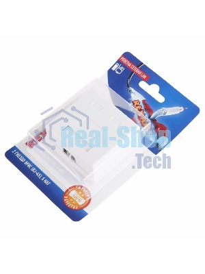 Розетка Rexant сетевая LAN, на стену, (2 гнездо 8Р8С (Rj-45), 5e кат)