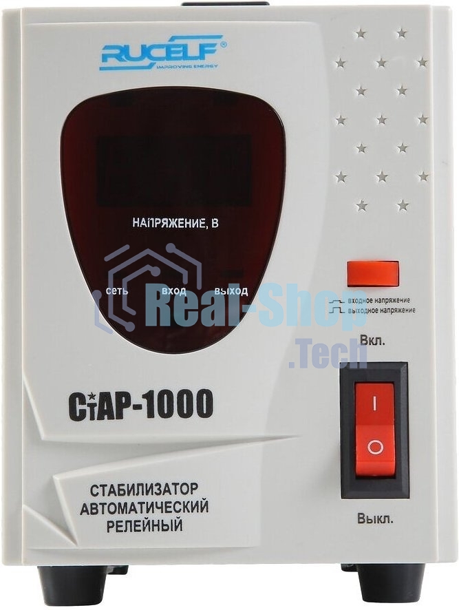 Стабилизатор напряжения Rucelf СтАР-1000 1кВА однофазный белый