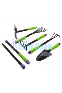 Набор садового инструмента Palisad пластиковые рукоятки, 7 предметов