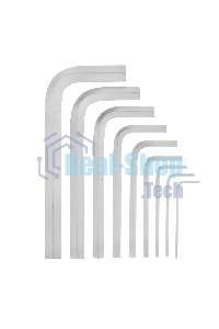 Набор ключей имбусовых Matrix HEX, 2–12 мм, CrV, 9 шт., короткие, сатин.