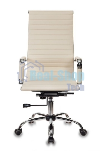 Кресло руководителя Бюрократ CH-883/IVORY слоновая кость, искусственная кожа, крестовина хром (упаковка из 2х шт)