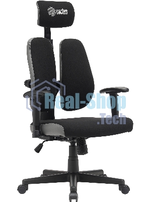 Кресло Cactus CS-CHR-MC03-BKGY черный, сетка