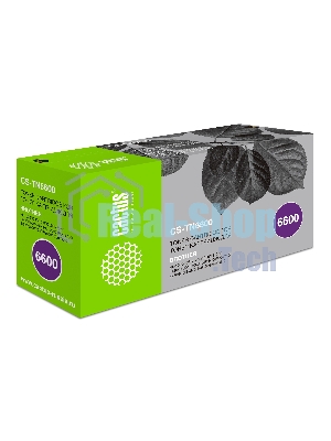 Картридж лазерный Cactus CS-TN6600 черный (6000 стр.) для Brother HL-1030/1230/1240/1250/1270N/1440/1450/1470N