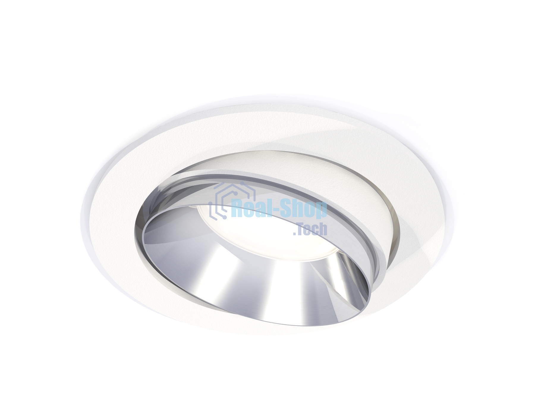 Комплект встраиваемого поворотного светильника Ambrella light XC7651022 SWH/PSL белый песок/серебро полированное MR16 GU5.3 (C7651, N7032)
