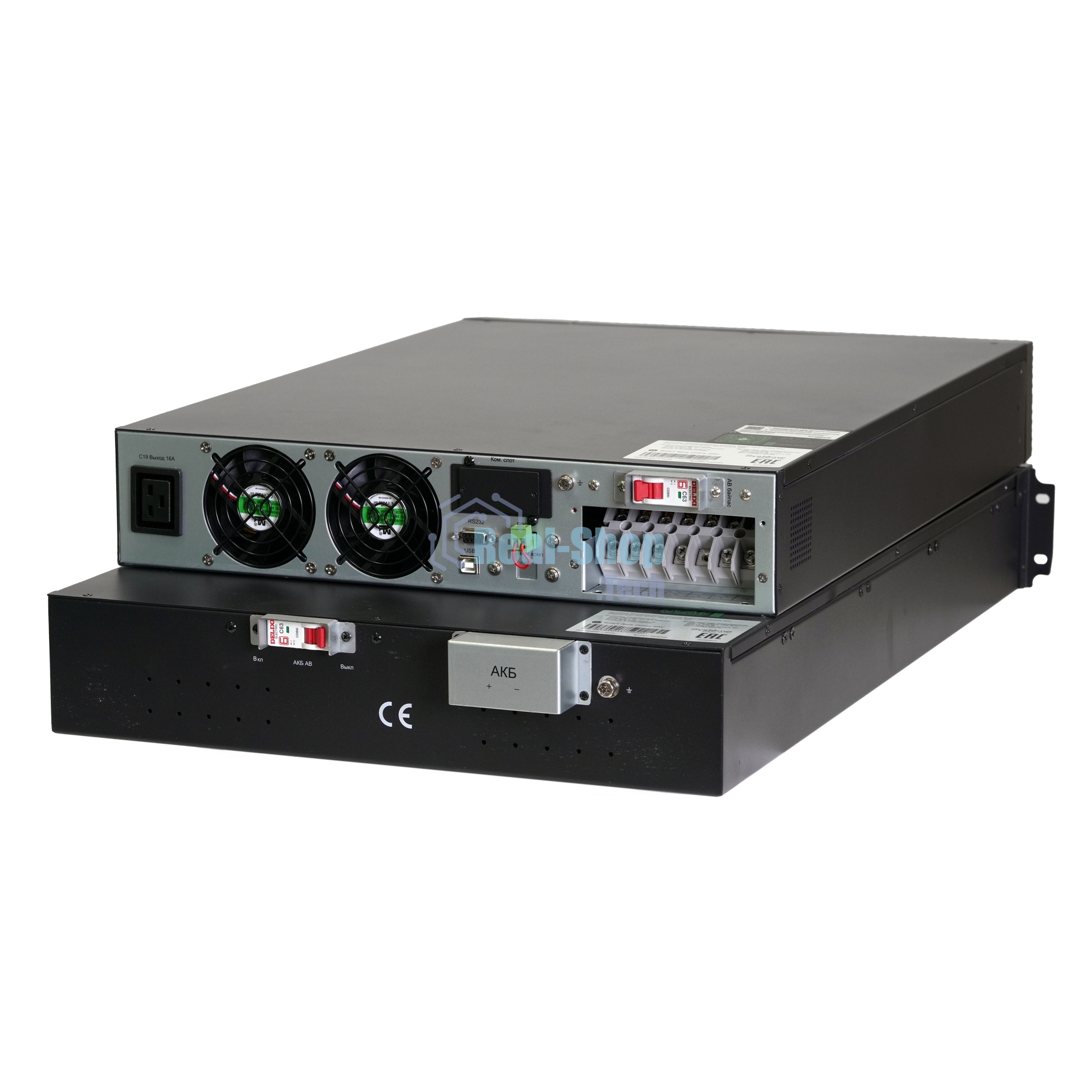 Источник бесперебойного питания Systeme Electric Smart-Save Online SRV SRVSE10KRTXLIG2 / 10000 ВA / 10000 Вт / 1 x IEC 320 С19, клеммная колодка