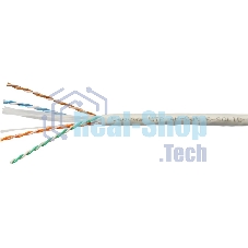 Кабель информационный Cabeus UTP-4P-CAT.6-SOLID-LSLTX-GY кат.6 U/UTP 4 пары PVC внутренний 305м серый