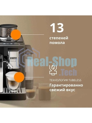Кофемашина автоматическая DeLonghi EXAM440.55.B черный, исп. кофе - зерновой/молотый, 1.4 л, 1450 Вт, 19 бар